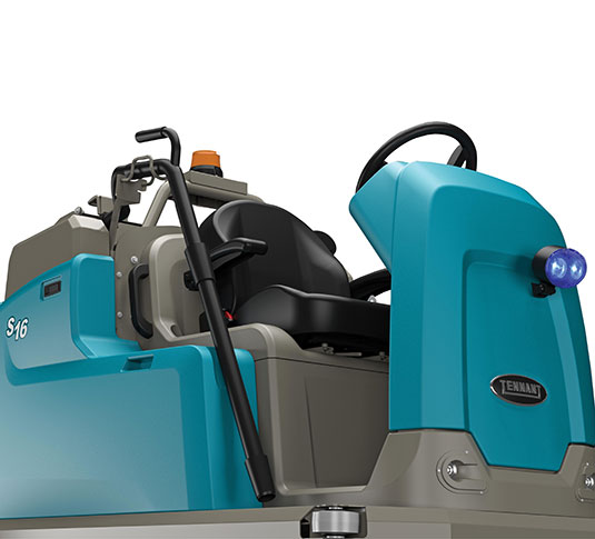 S16 Battery-Powered Compact Ride-On Sweeper alt 13