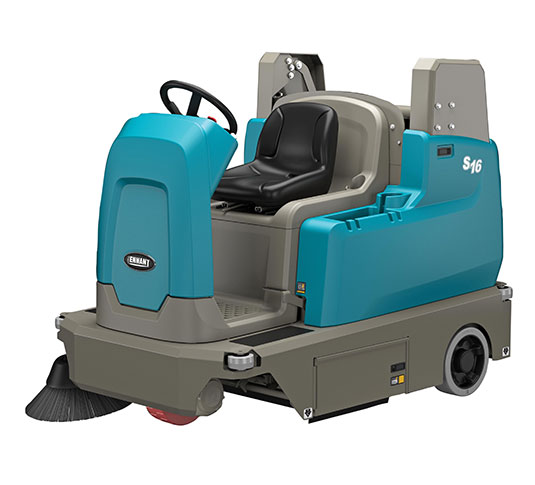 S16 Battery-Powered Compact Ride-On Sweeper alt 5
