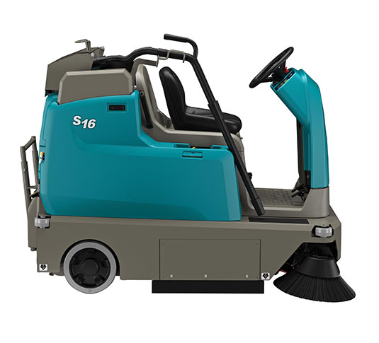 S16 Battery-Powered Compact Ride-On Sweeper alt 10
